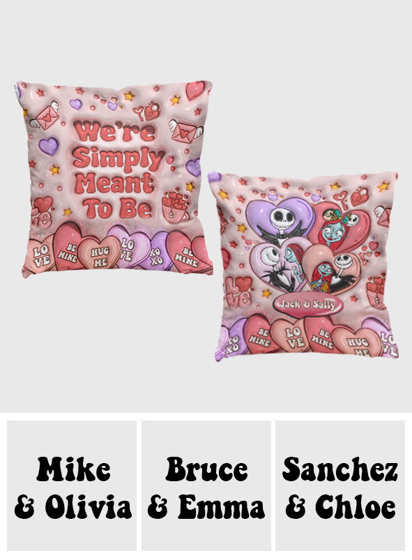 We’re Simply Meant To Be - Personalized Nightmare Throw Pillow