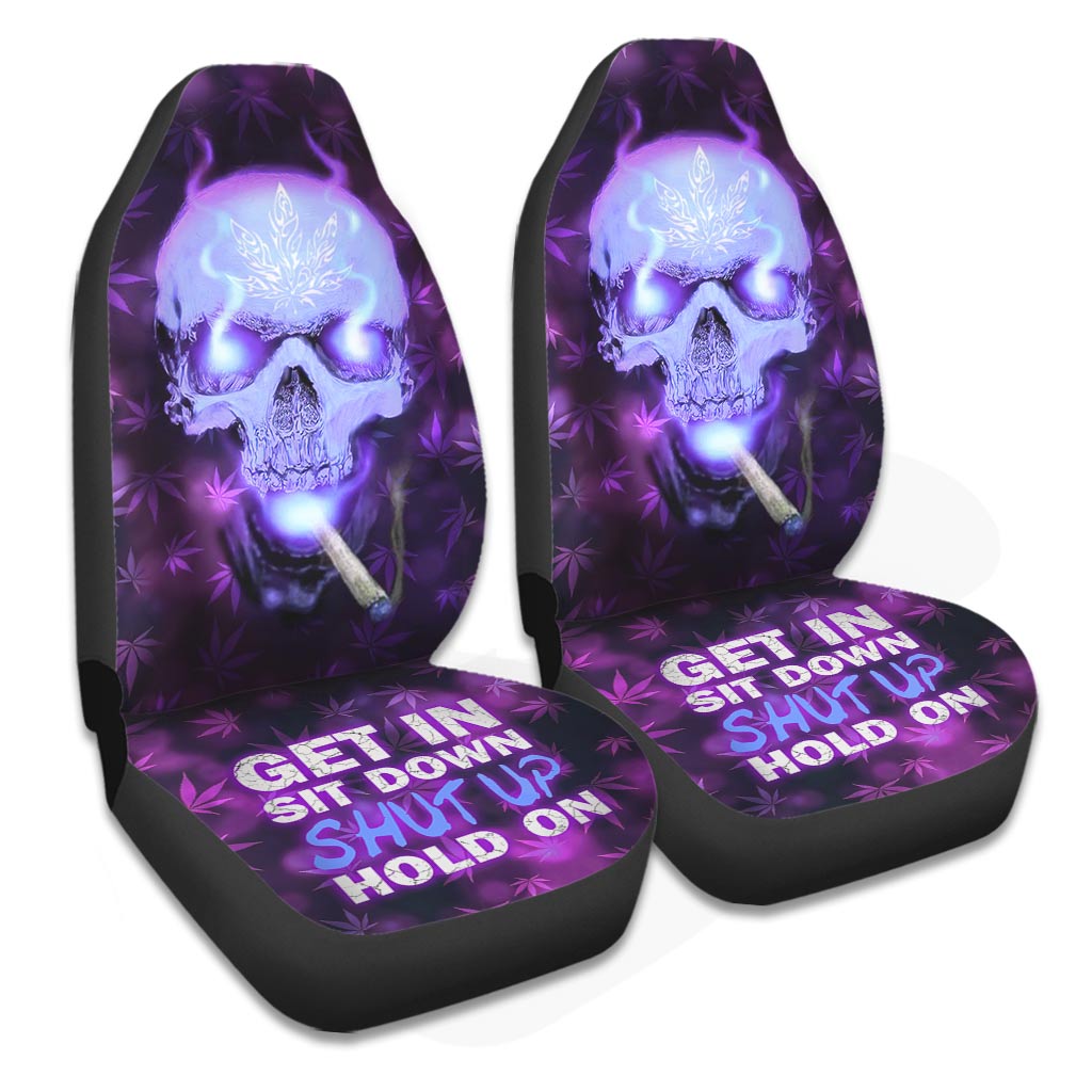 Skull Get High - Weed Seat Covers