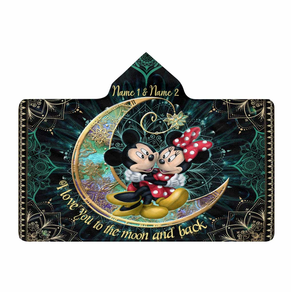 You & Me - Personalized Mouse Hooded Blanket