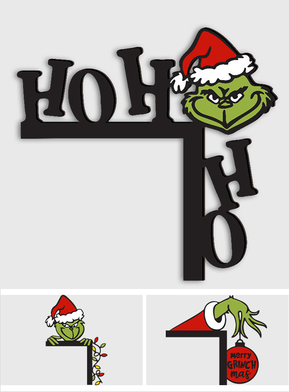 Ho Ho Ho - Personalized Stole Christmas Door Frame Decoration