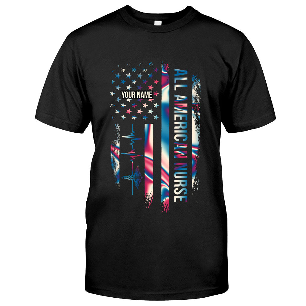 Proud Nurse - Personalized Independence Day T-shirt and Hoodie