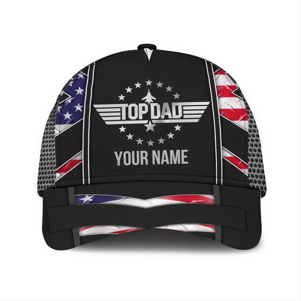 Top Dad - Personalized Independence Day Classic Cap