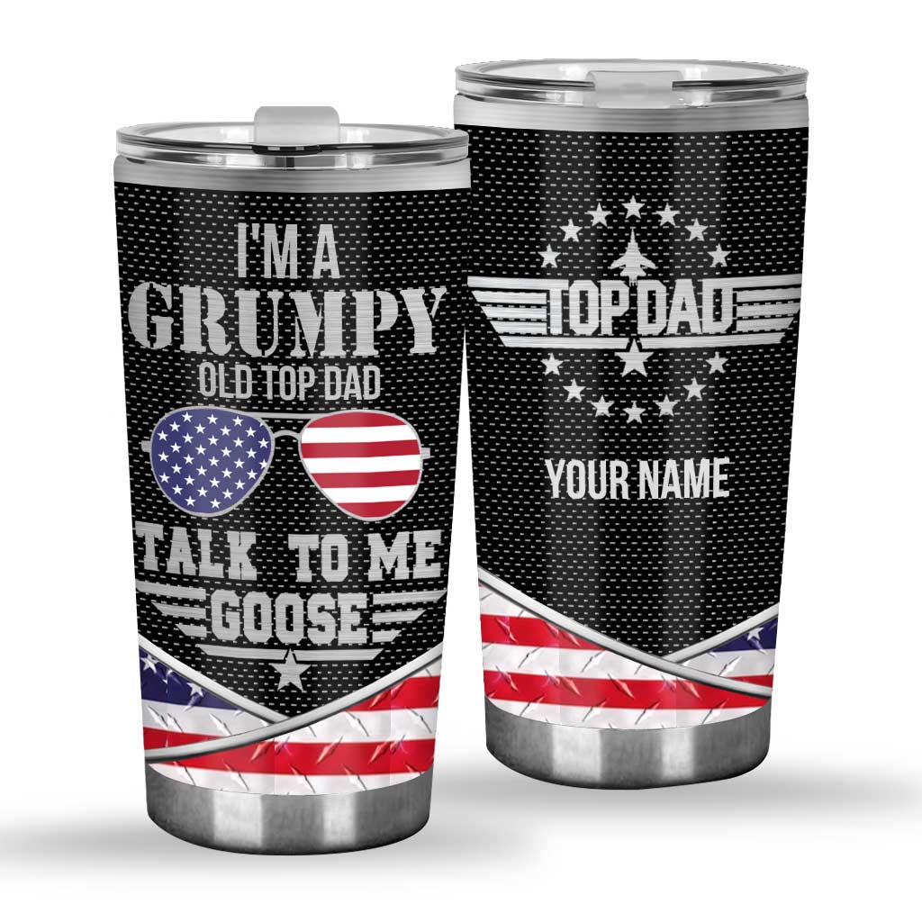 Top Dad - Personalized Independence Day Tumbler