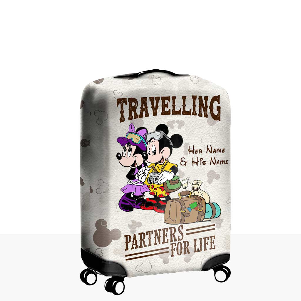 I'm Your No Returns Or Refunds - Personalized Mouse Luggage Cover With Leather Pattern Print