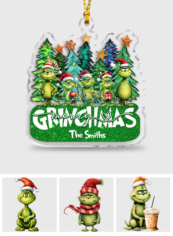 Merry Grinchmas - Personalized Stole Christmas Ornament
