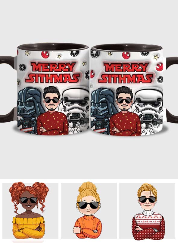 Merry Sithmas - Personalized The Force Accent Mug