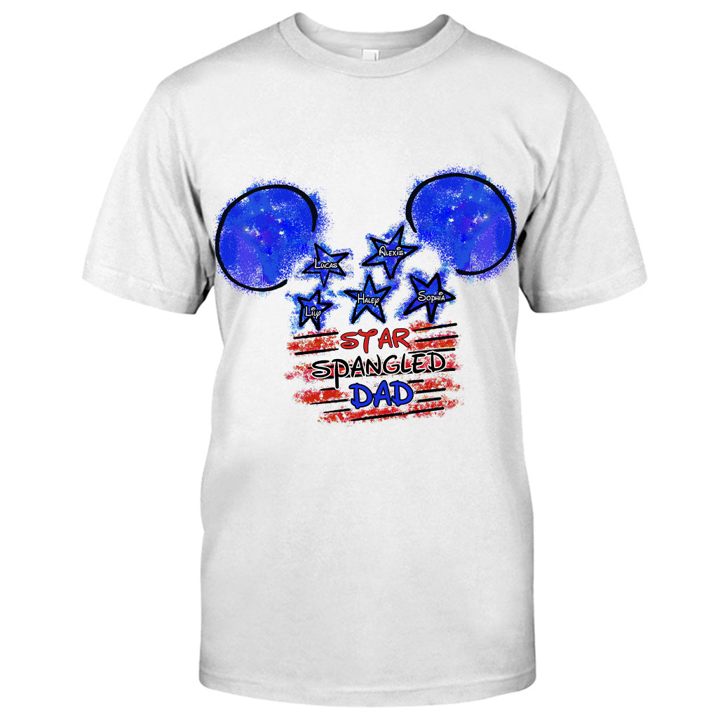 Star Spangled Dad - Personalized Independence Day T-shirt and Hoodie