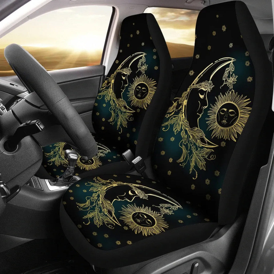 Celtic Wicca Sun And Moon- Witch Seat Covers 0822