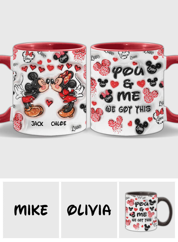 You & Me We Got This - Personalized Mouse Accent Mug