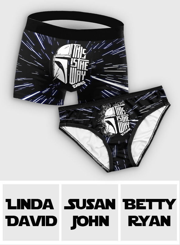 This Is The Way - Personalized The Force Lace Border Women Briefs And Men’s Boxer Briefs