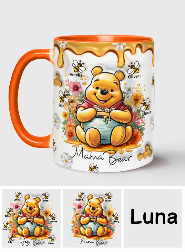 Mama Bear - Personalized Mouse Accent Mug