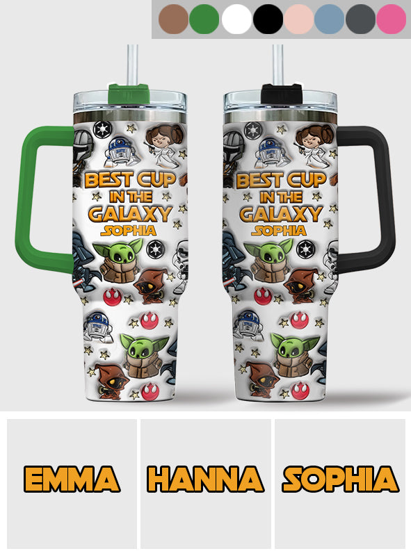 Best Mug In The Galaxy - Personalized The Force Tumbler With Handle