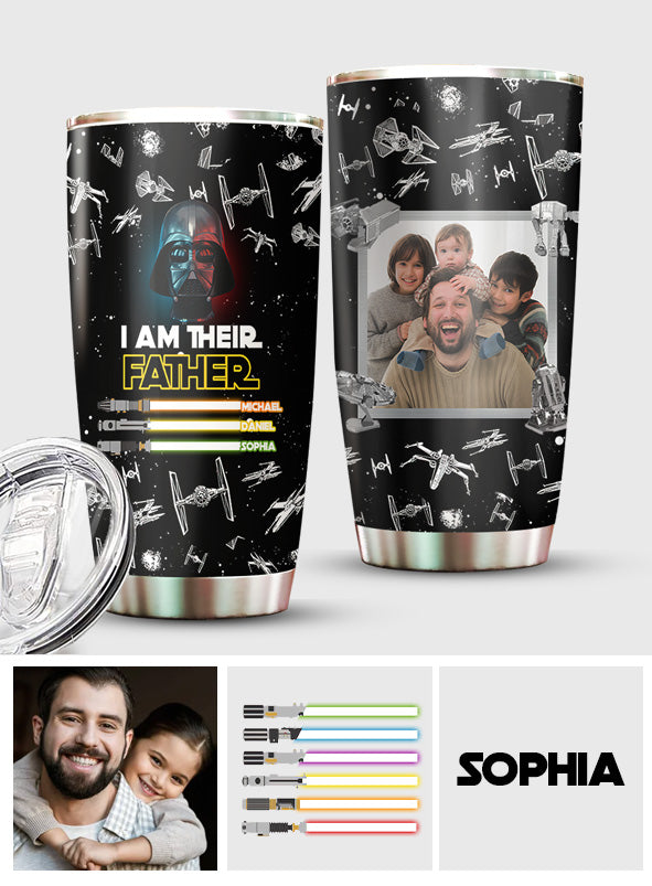 I Am Their Father - Personalized Father Tumbler