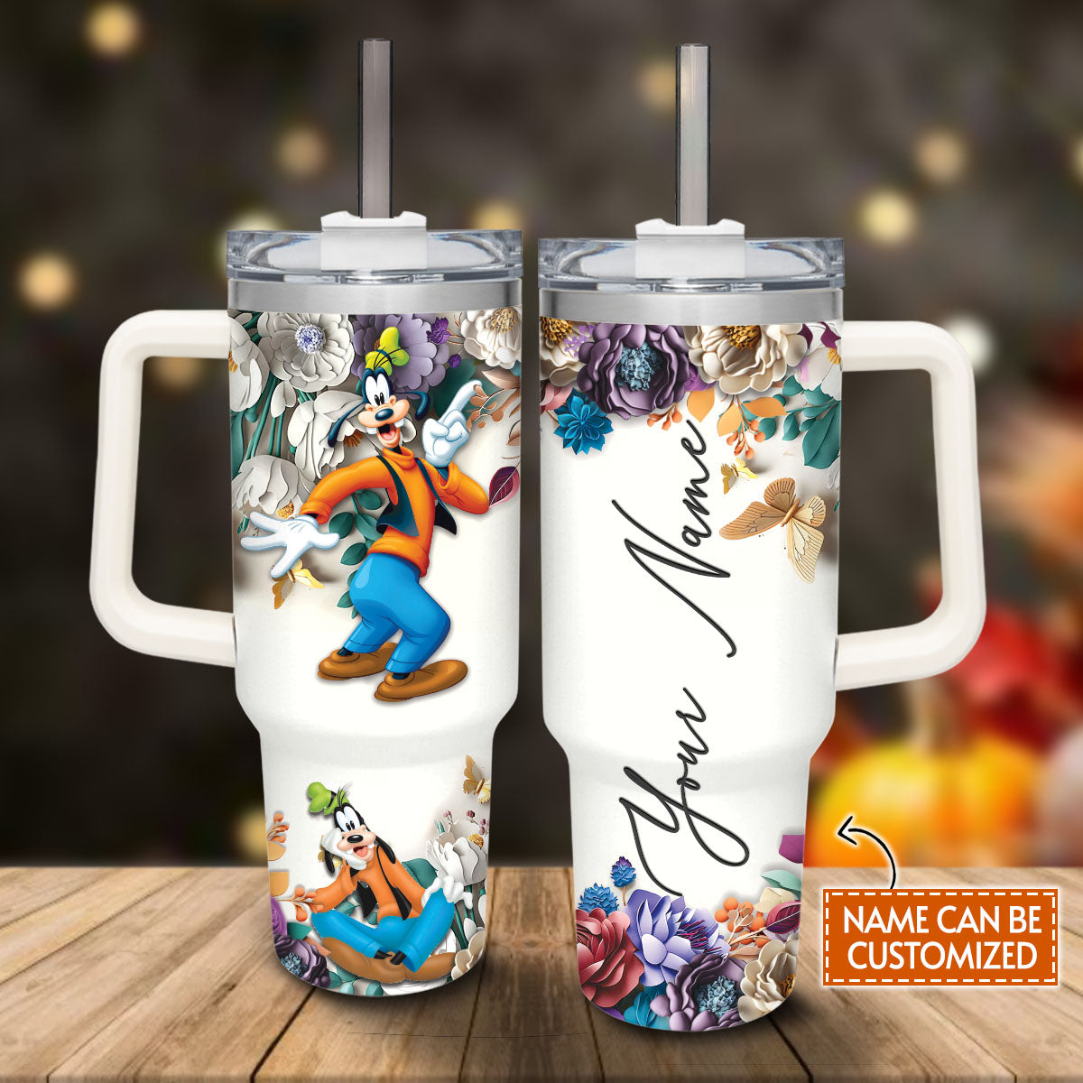 Best Friend Personalized Mouse Tumbler With Handle 0224