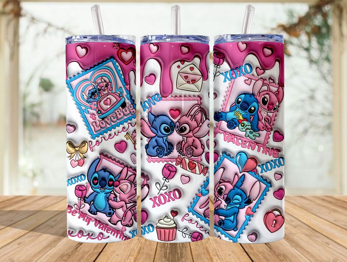 Be My Valentine Ohana Skinny Tumbler 0124