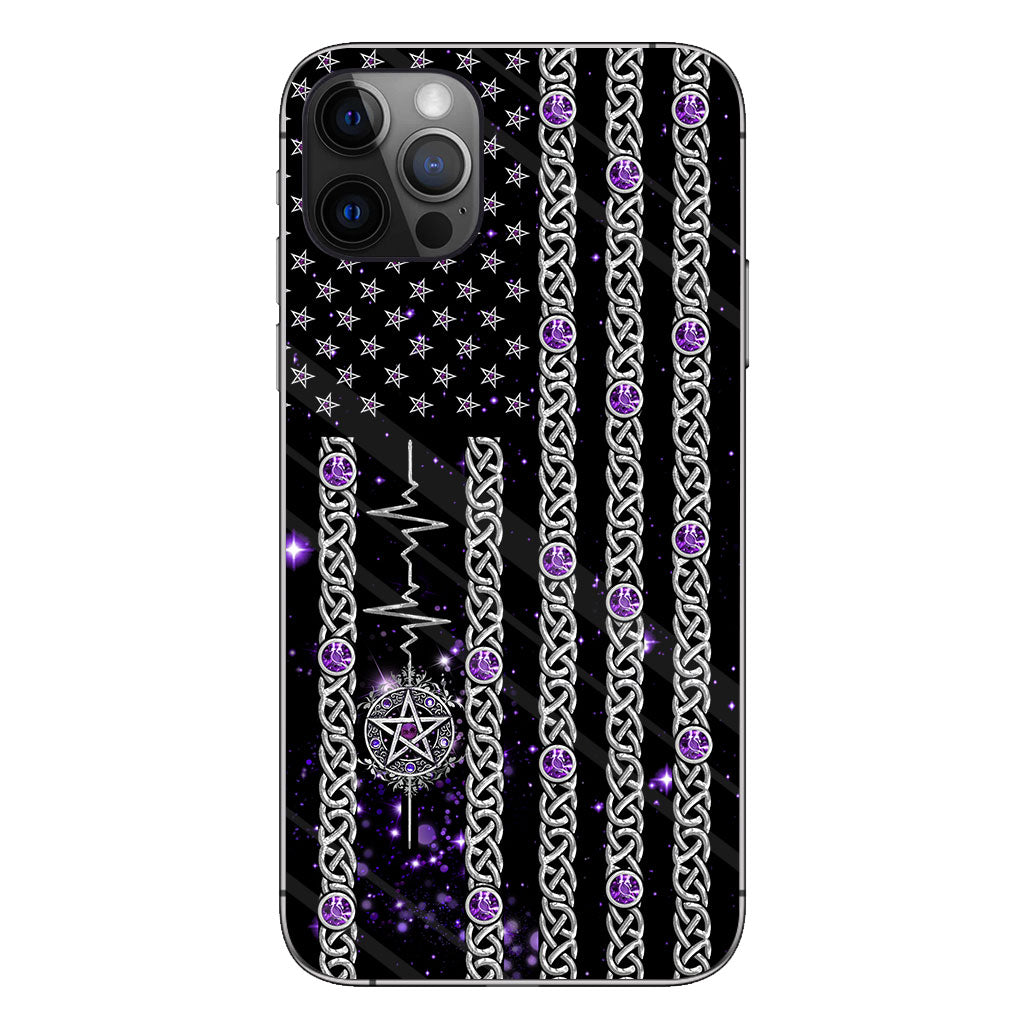 Witch Vibes Purple Pentagram Personalized Phone Case