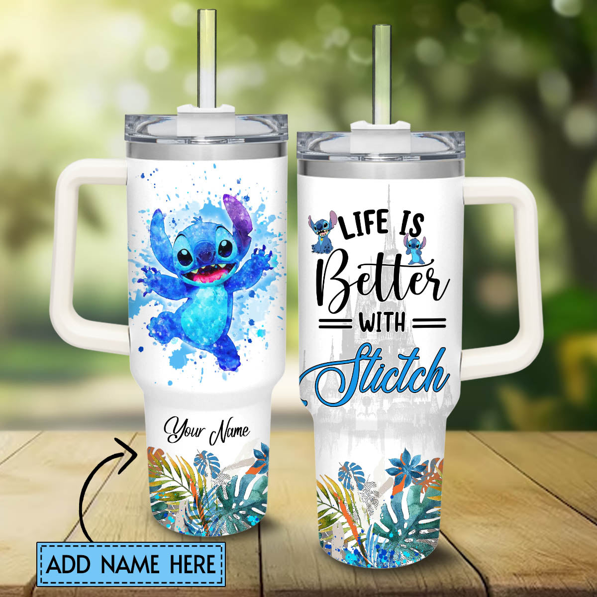 Life Is Better With Ohana Personalized Ohana Tumbler With Handle 0224