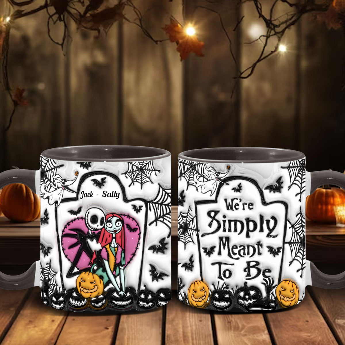Simply Meant To Be - Personalized Nightmare Accent Mug