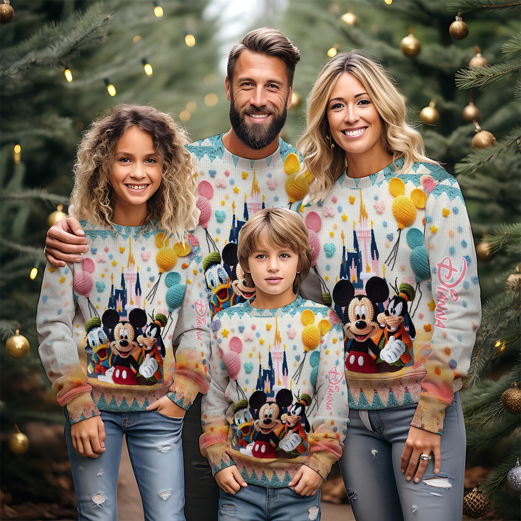 Magical Mouse Ears - Personalized Mouse Ugly Sweater