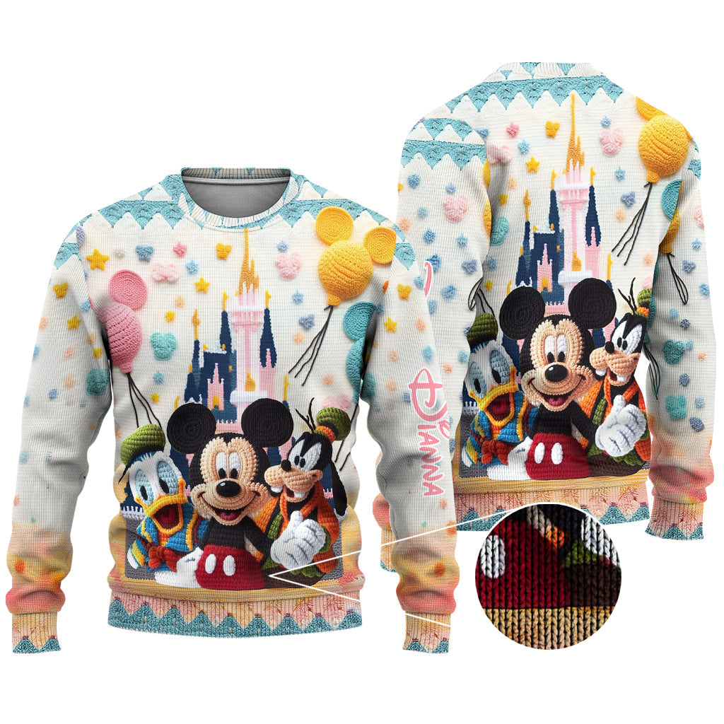 Magical Mouse Ears - Personalized Mouse Ugly Sweater