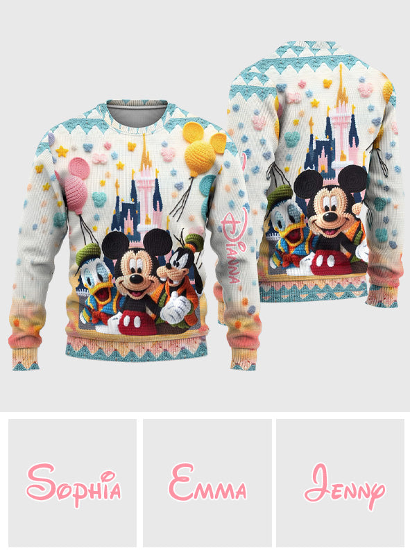 Magical Mouse Ears - Personalized Mouse Ugly Sweater