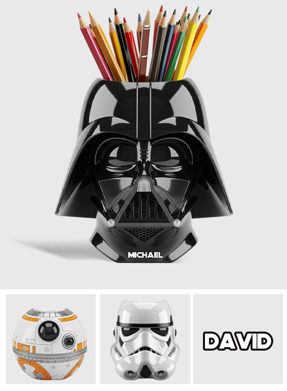 The Strong Force - Personalized The Force Wooden Pen Holder