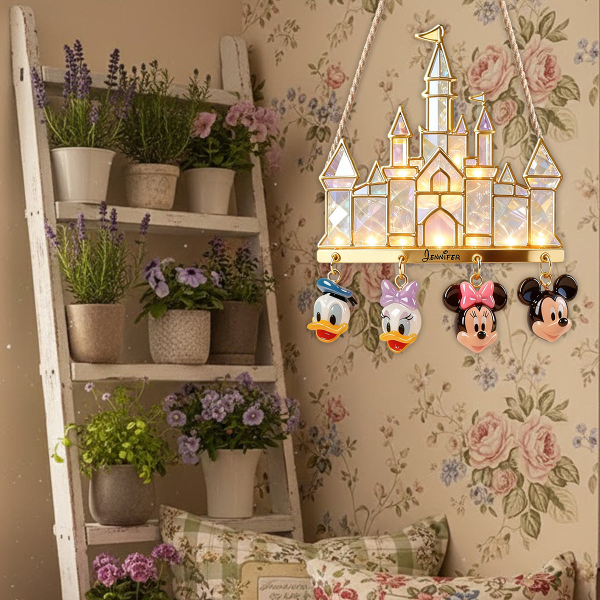 Magical Castle - Personalized Mouse LED Light Acrylic Sign