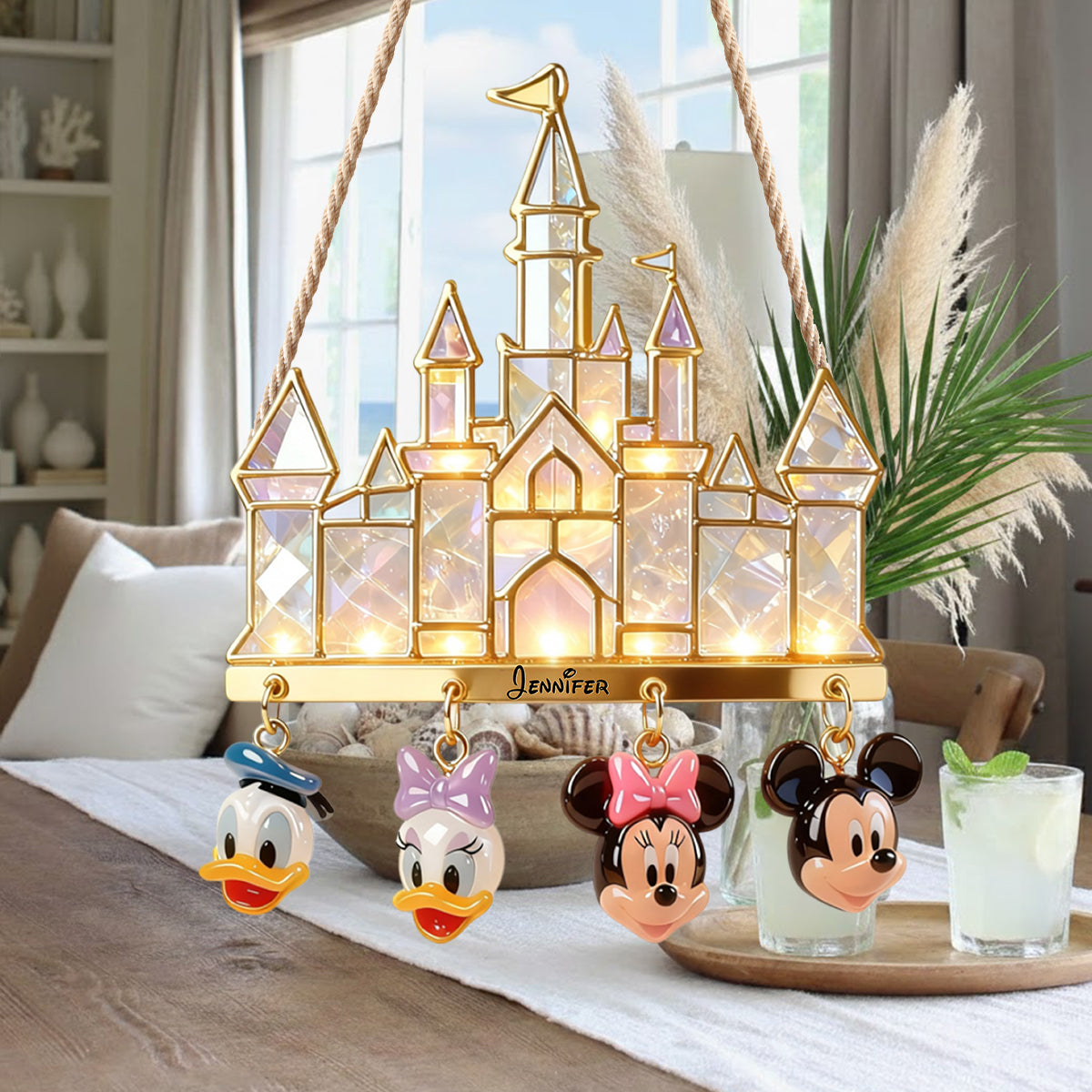 Magical Castle - Personalized Mouse LED Light Acrylic Sign