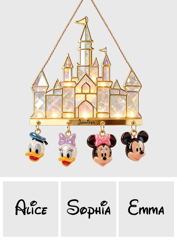 Magical Castle - Personalized Mouse LED Light Acrylic Sign