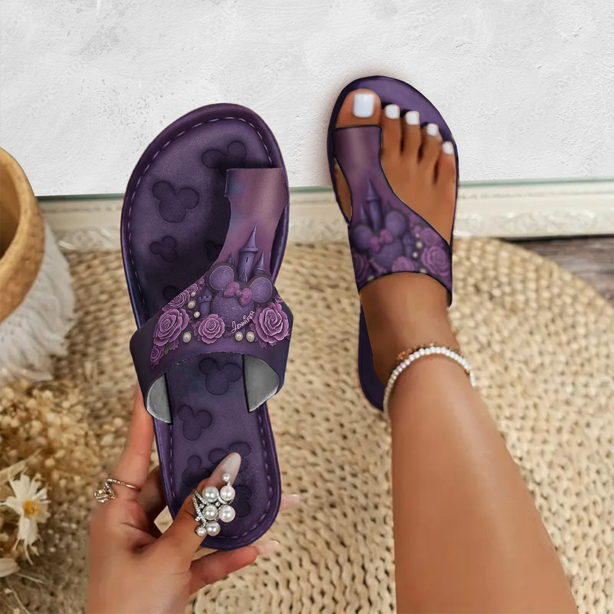 Magical World - Personalized Mouse Open Toe Sandals