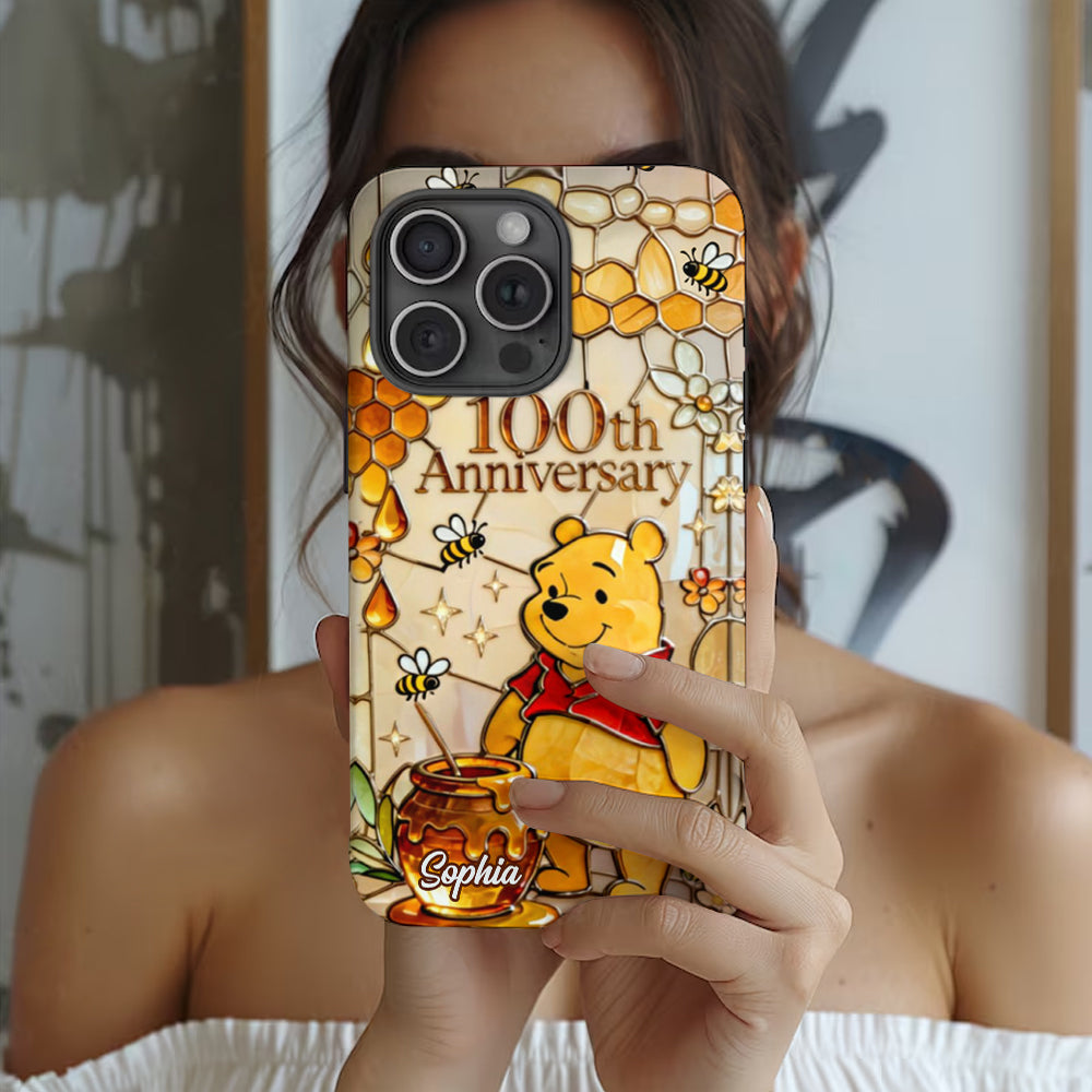 Honey Bear 100th Anniversary - Personalized Yellow Bear Full Print Phone Case