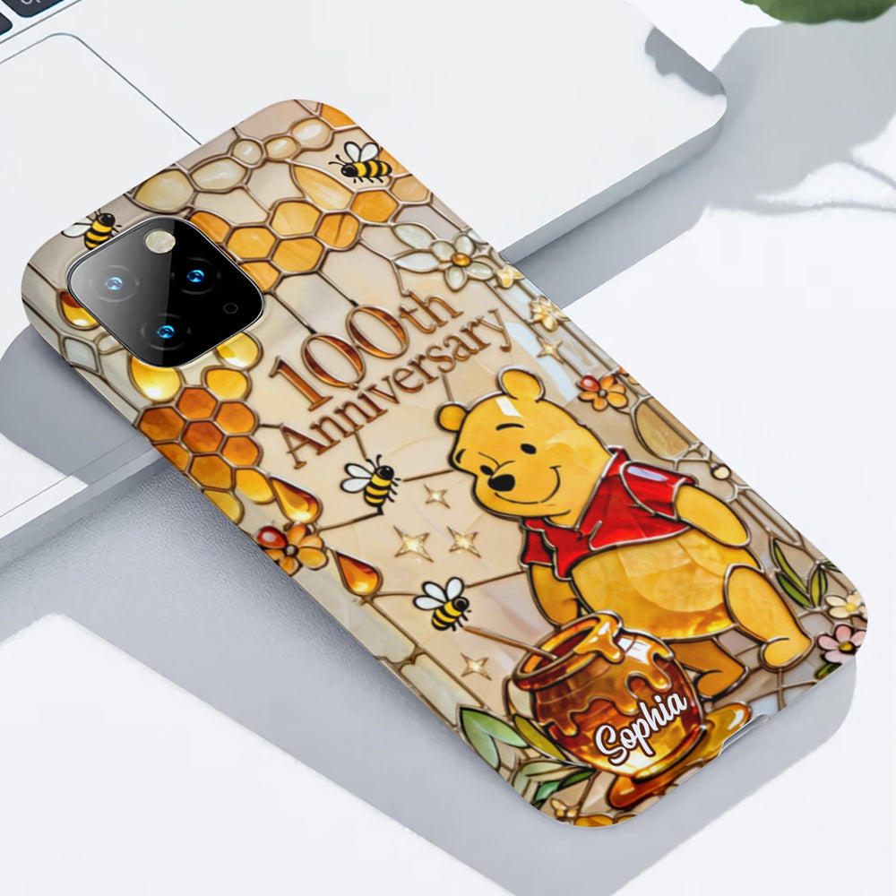 Honey Bear 100th Anniversary - Personalized Yellow Bear Full Print Phone Case