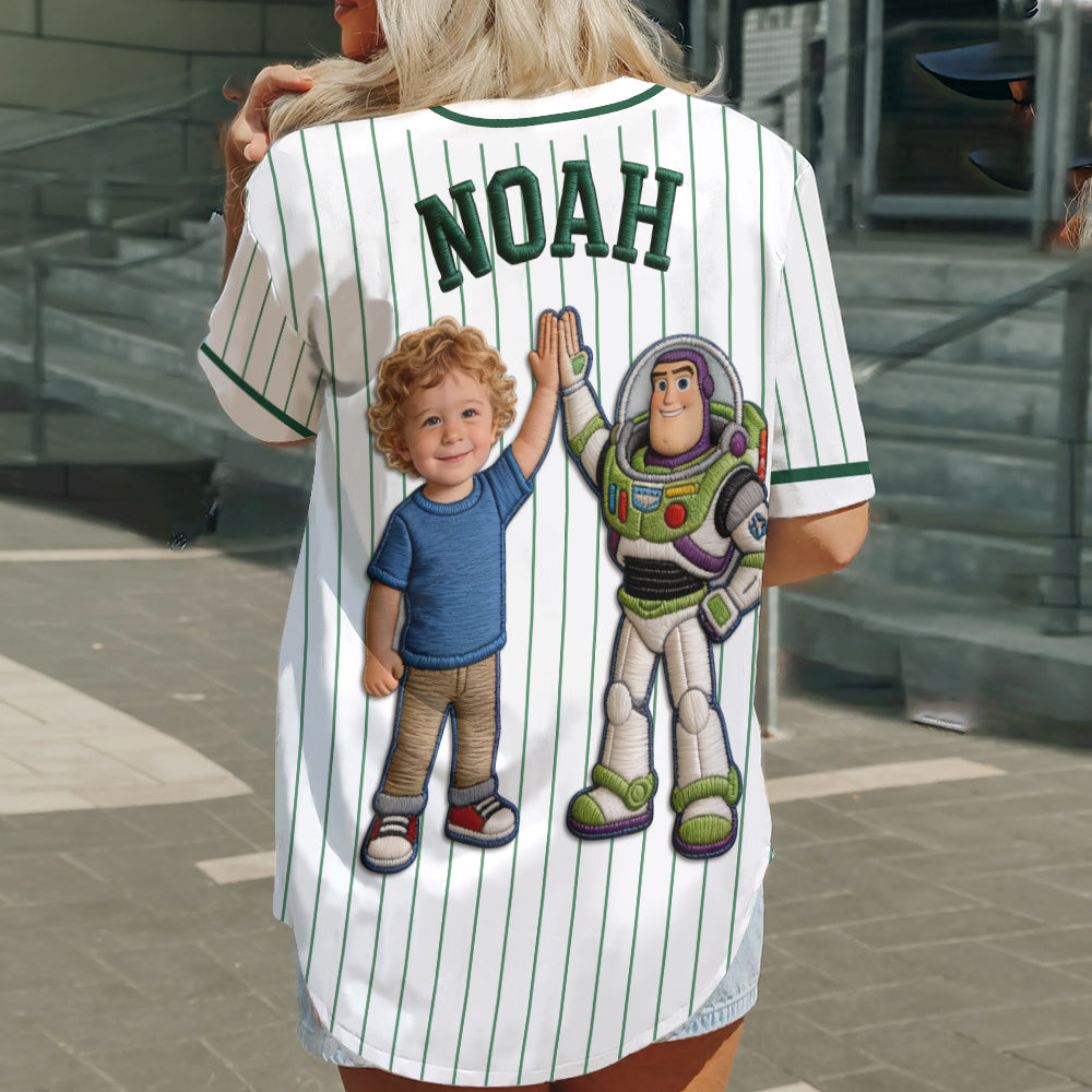 The Story Of Toys - Personalized Movie For Kids Baseball Jersey