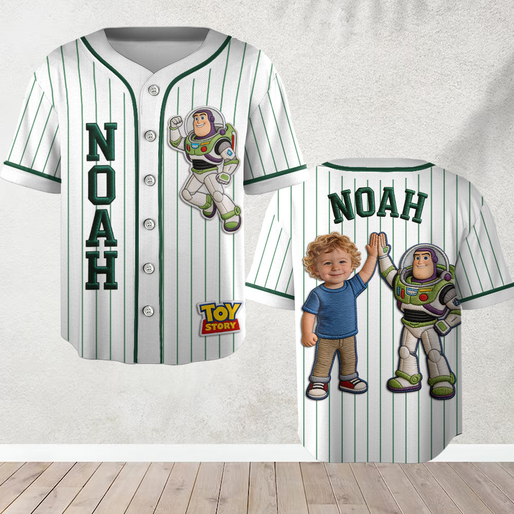The Story Of Toys - Personalized Movie For Kids Baseball Jersey