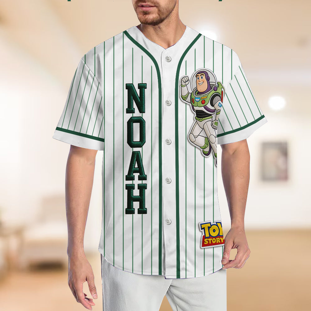 The Story Of Toys - Personalized Movie For Kids Baseball Jersey