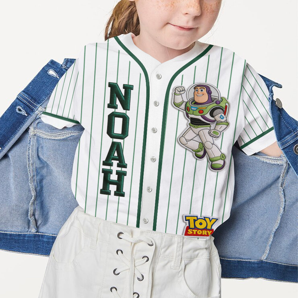 The Story Of Toys - Personalized Movie For Kids Baseball Jersey