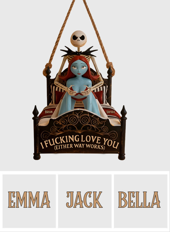 Naughty Couple - Personalized Nightmare LED Light Acrylic Sign