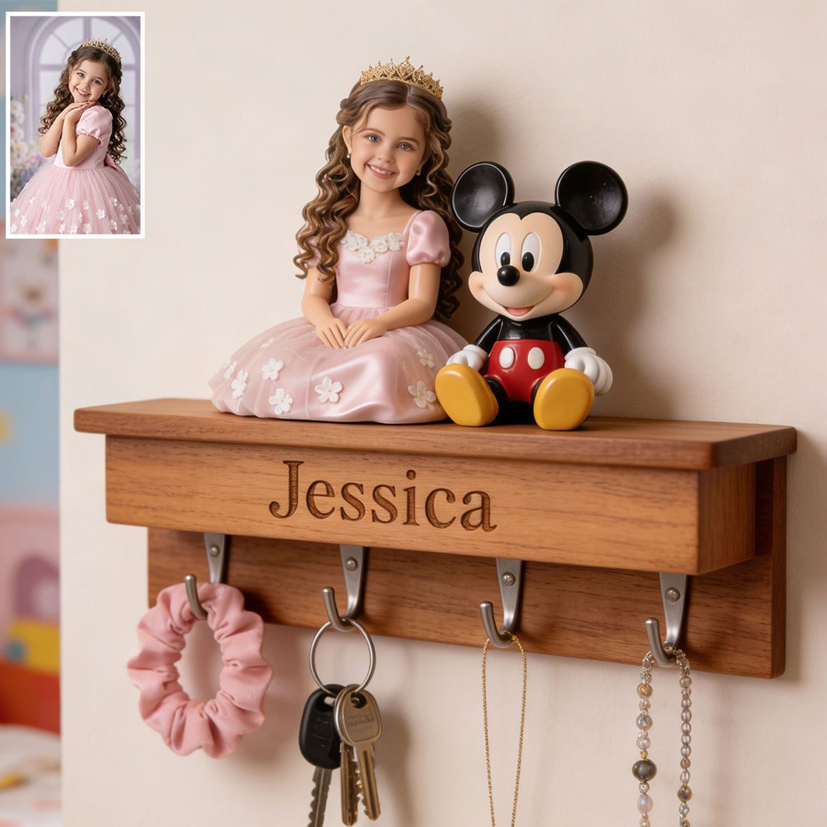 Magical Friend - Personalized Mouse Custom Shaped Hanging Rack