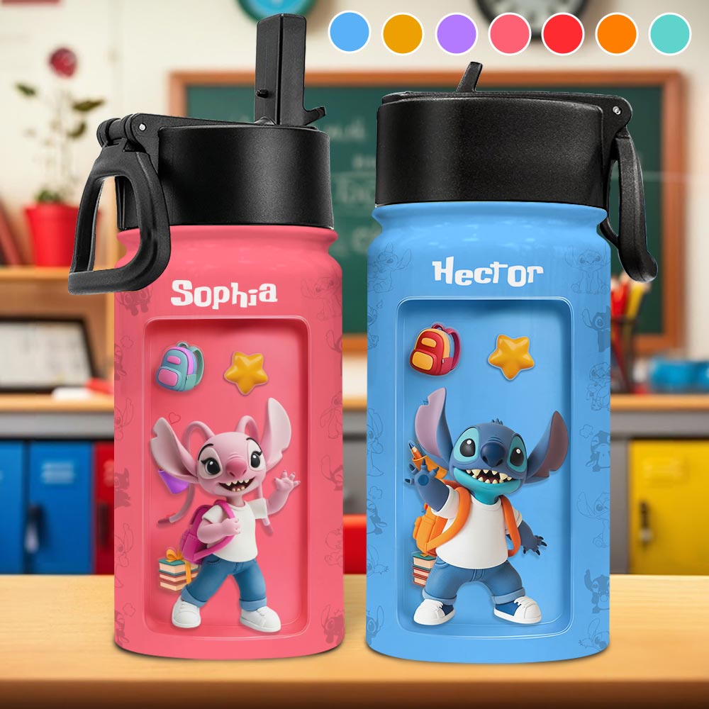 Ready To Crush School Perfect Gift For Kids - Personalized Ohana Kids Water Bottle