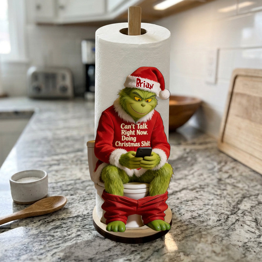 Best Time Of The Year - Personalized Stole Christmas Paper Towel Holder & Soap Dispenser