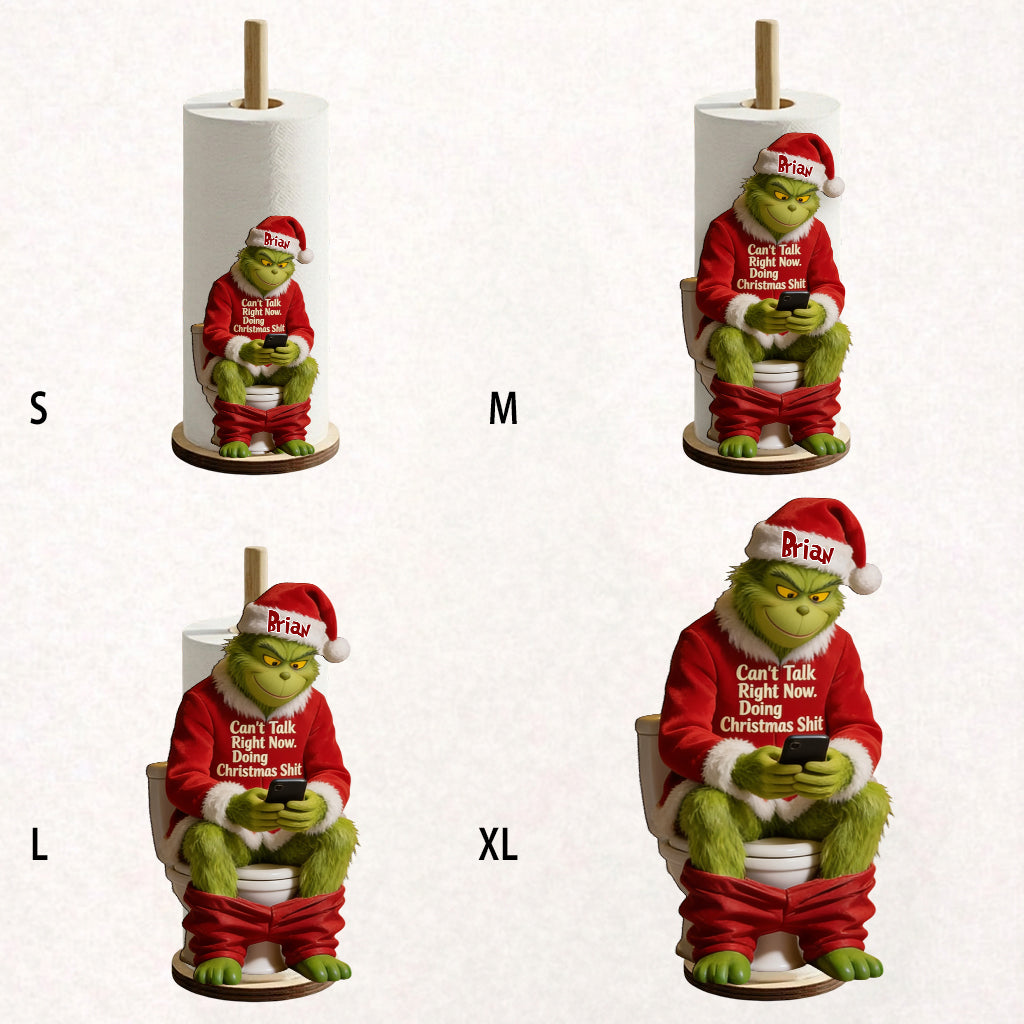 Best Time Of The Year - Personalized Stole Christmas Paper Towel Holder & Soap Dispenser