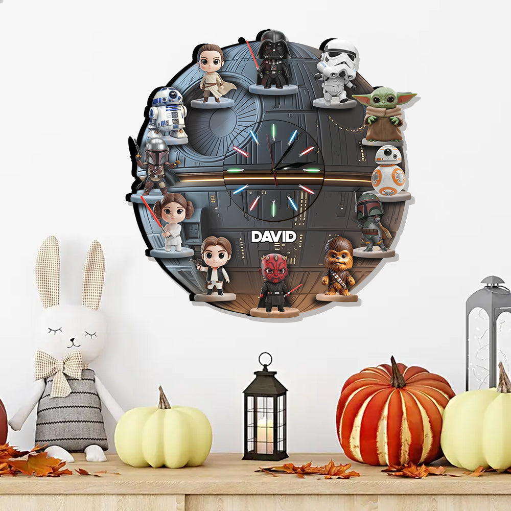 The Strong Force - Personalized The Force LED Light Wall Clock