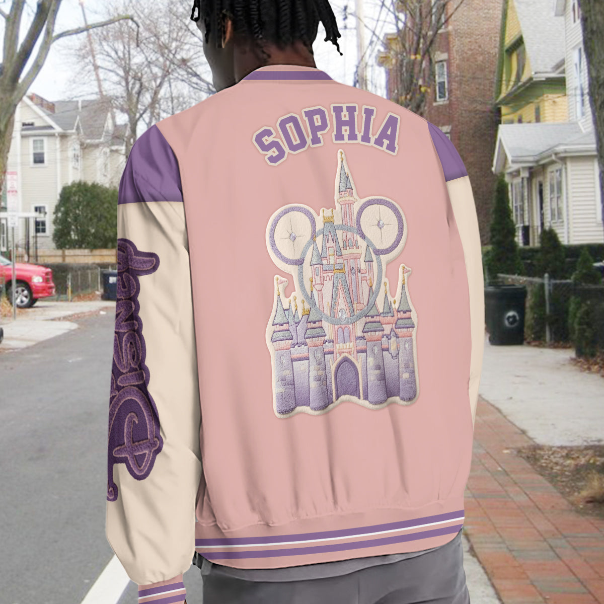 Magical Castle - Personalized Mouse Varsity Jacket