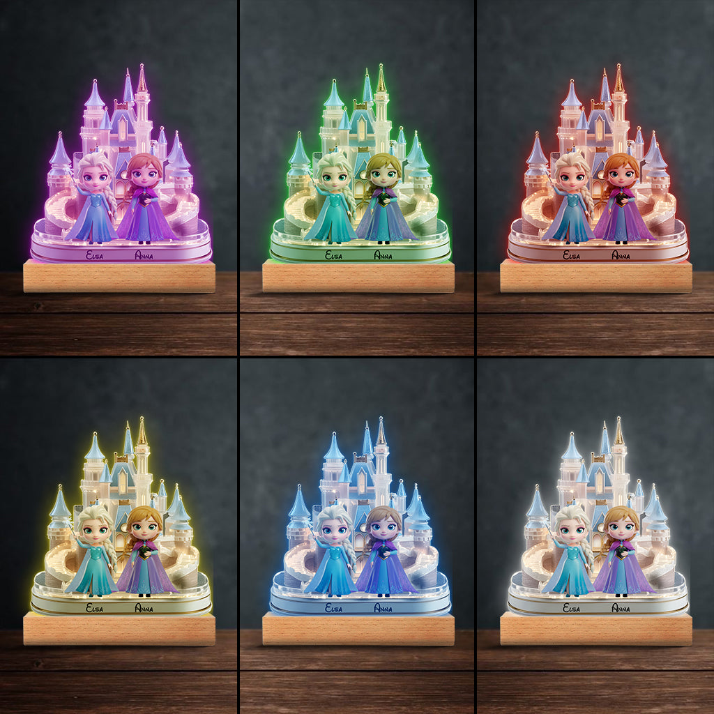 Magical Princess - Personalized Mouse Shaped Plaque Light Base