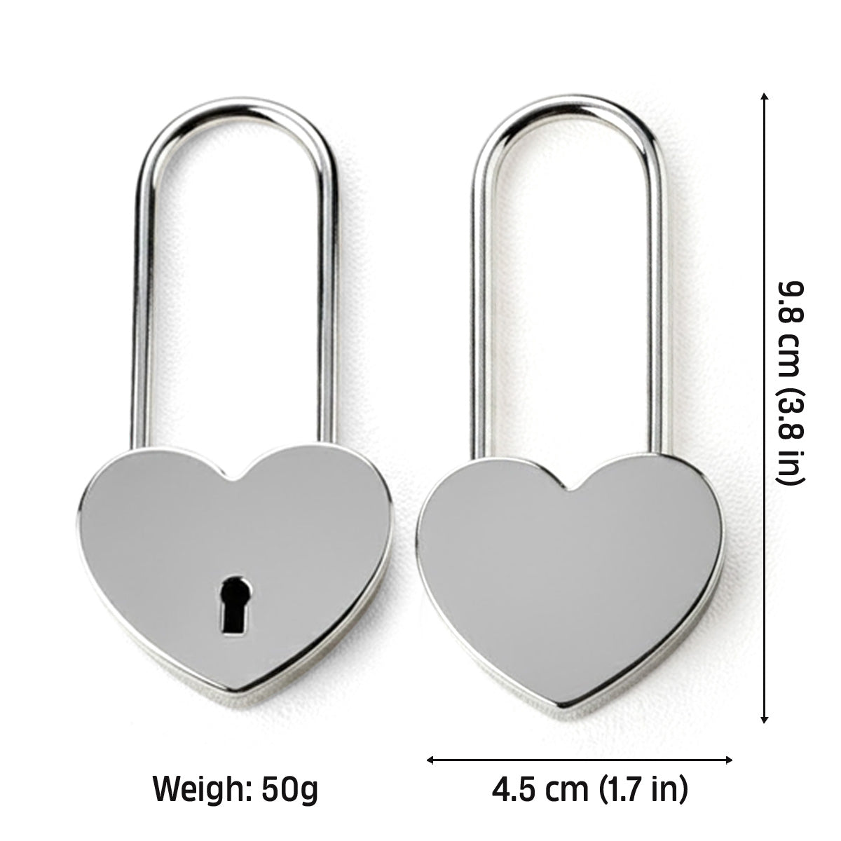 Locked In Love - Personalized Beauty And The Beast Heart Padlock
