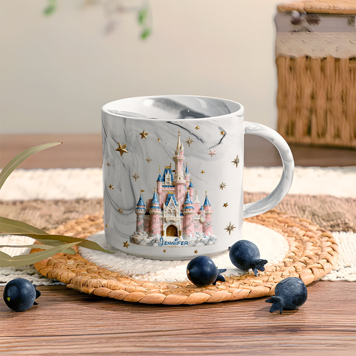 Magic Castle - Personalized Mouse Marble Mug
