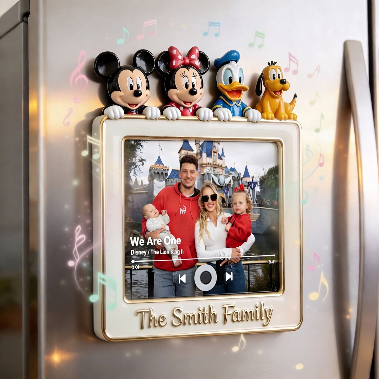 Magic Moments - Personalized Fairytale Music Magnet - Personalized Mouse Custom Shape Music Magnet