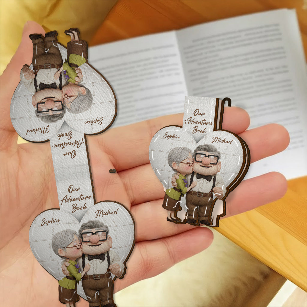 Our Greatest Adventure - Personalized Mouse Shaped Magnetic Bookmark