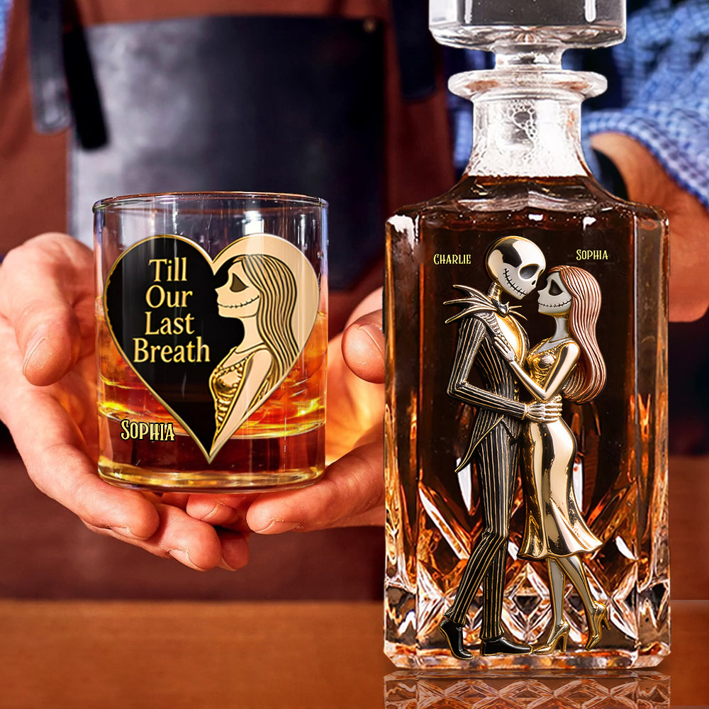From Our First Kiss - Personalized Nightmare Whiskey Decanter Set