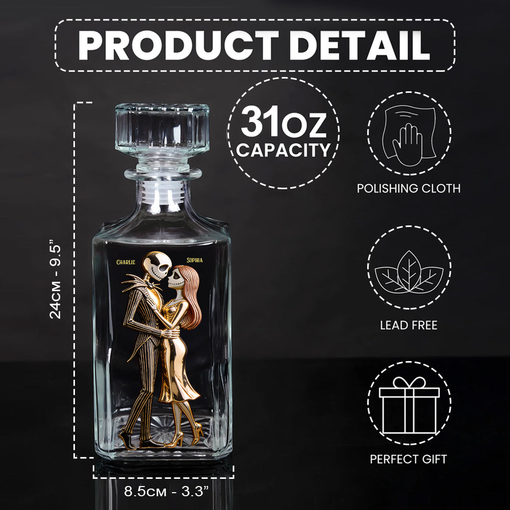 From Our First Kiss - Personalized Nightmare Whiskey Decanter Set
